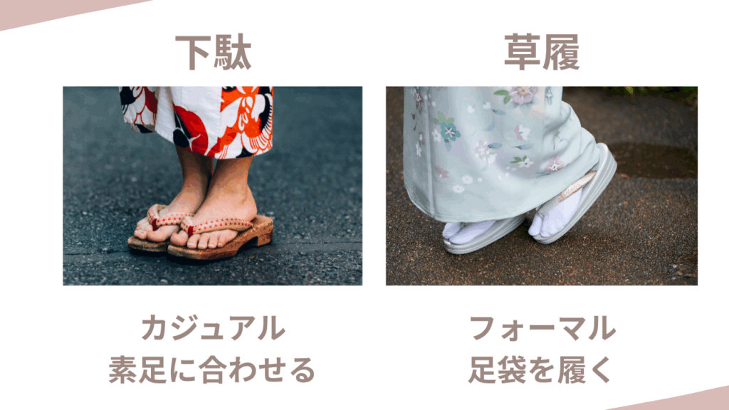 下駄と草履の違い